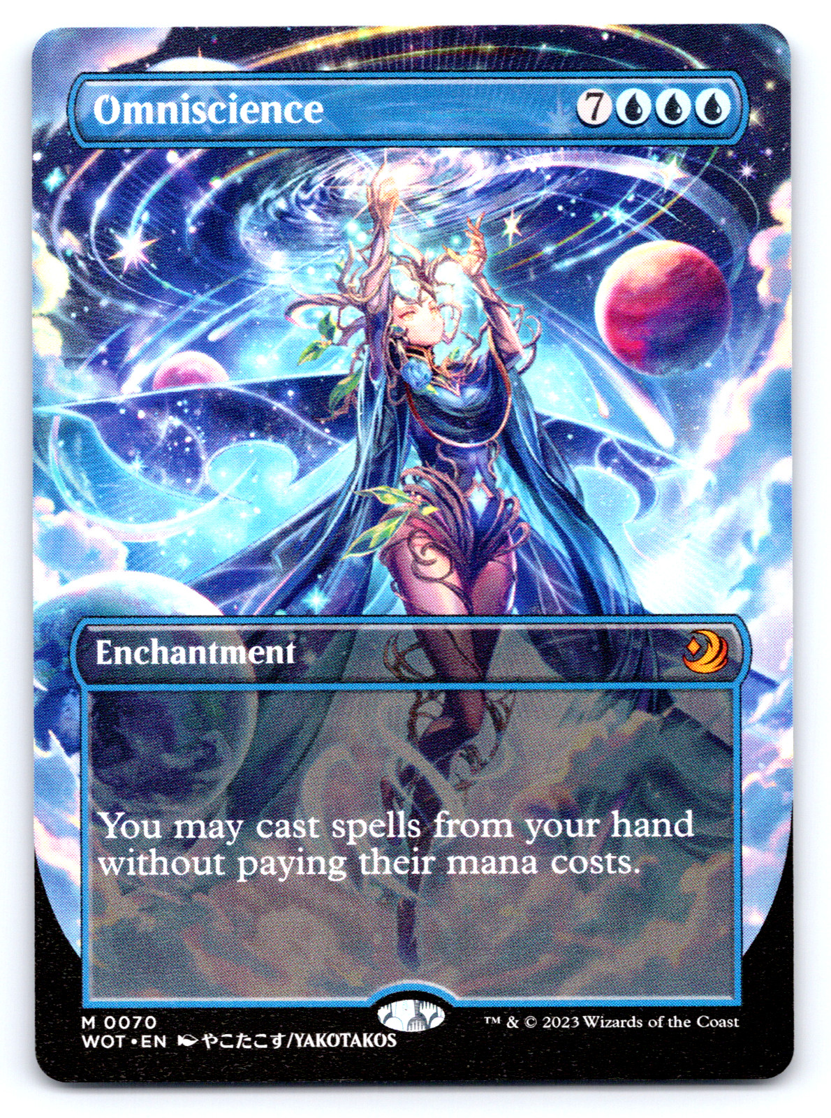 Omniscience Anime Borderless - Wilds of Eldraine: Enchanting Tales MTG Omniscience Anime Borderless - Wilds of Eldraine: Enchanting Tales MTG