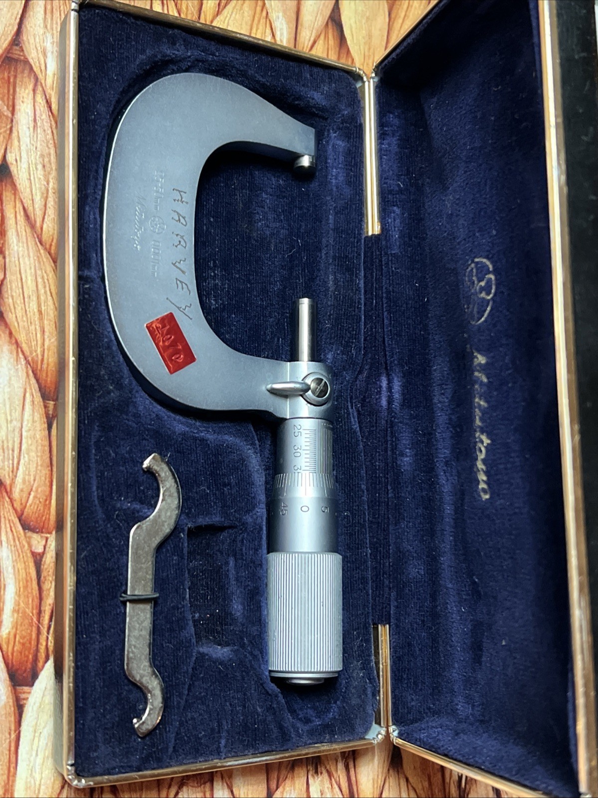 NOS Mitutoyo 101-116 Outside Micrometer 25-50mm .001mm Japan Made New In Case