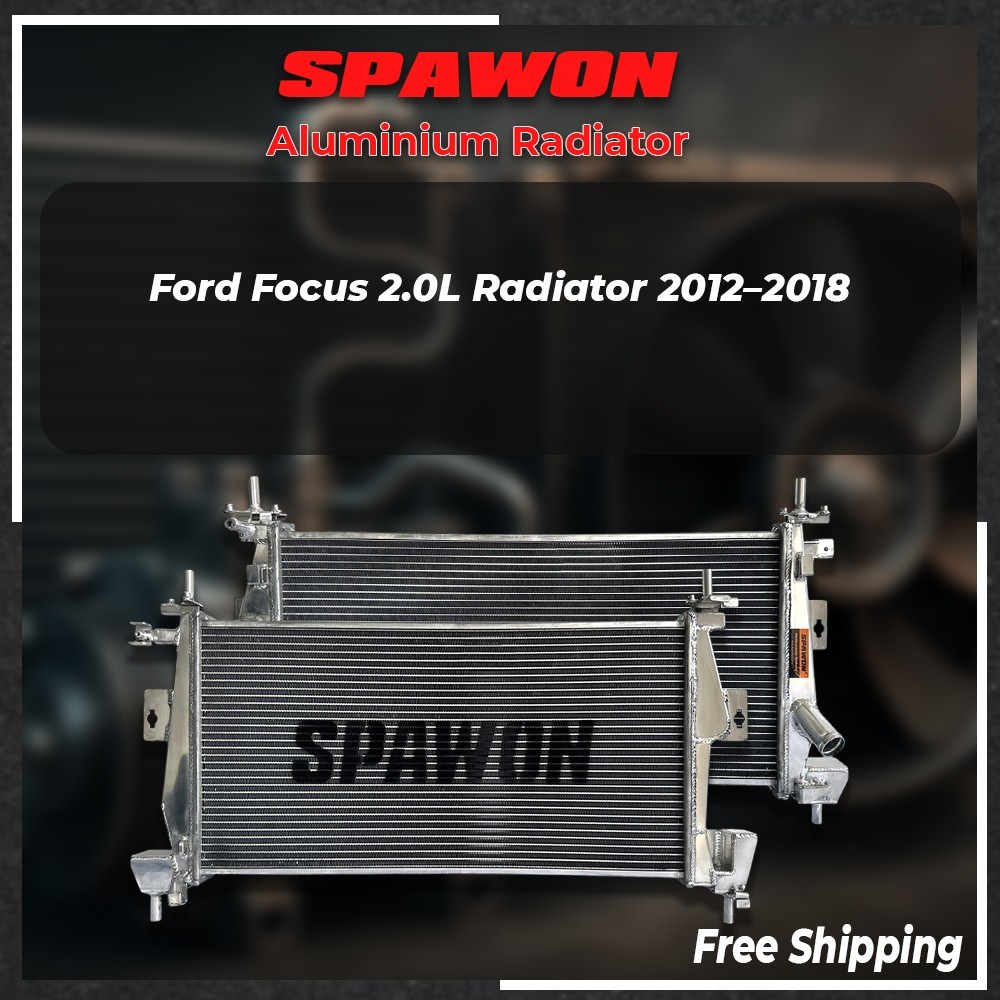 SPAWON 2ROW Aluminum Radiator Fit Ford Focus Titanium S SE 2.0L L4 MT 2012-2018 SPAWON 2ROW Aluminum Radiator Fit Ford Focus Titanium S SE 2.0L L4 MT 2012-2018