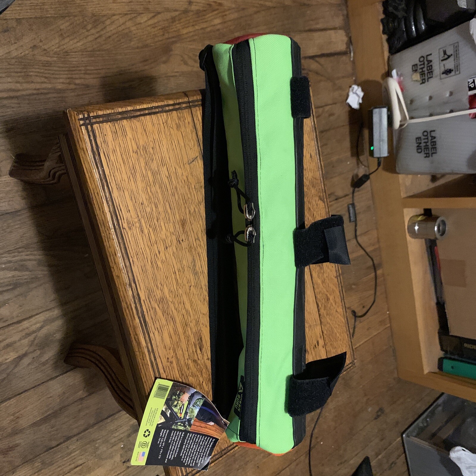 Green guru Tubular Insulated Can Sleeve Straps 16x3x3` 144ci Neon Green Color Green guru Tubular Insulated Can Sleeve Straps 16x3x3` 144ci Neon Green Color