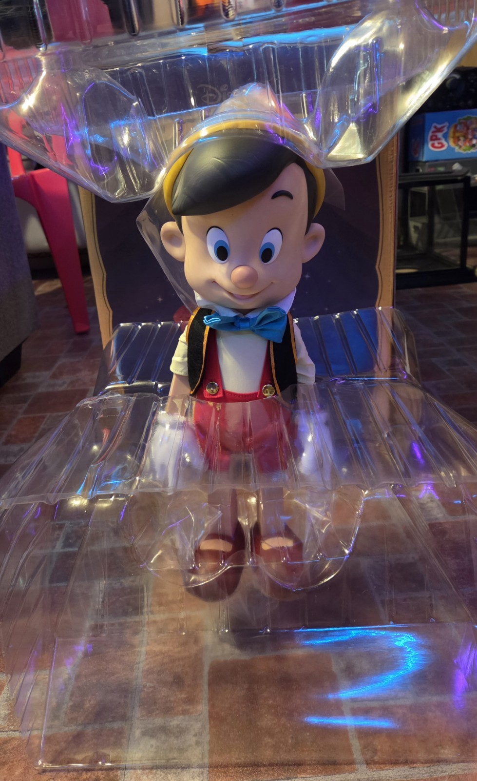 Disney Supersize Pinocchio 16 inch Vinyl Figure Super7 Used In Box Disney Supersize Pinocchio 16 inch Vinyl Figure Super7 Used In Box