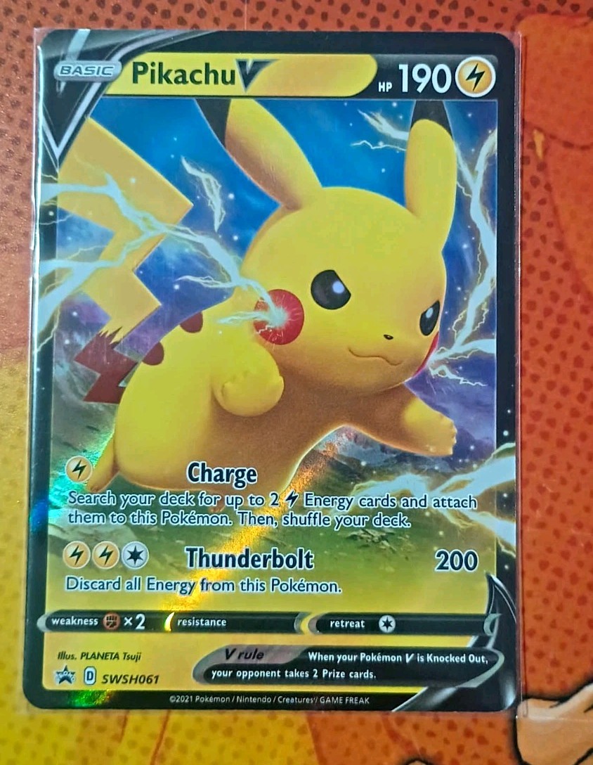 Pikachu V Promo Holo - Pokémon TCG English Basic 190 HP