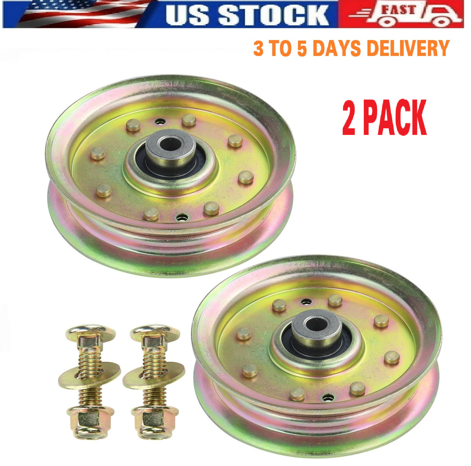 Flat Idler Pulley For Wright Mfg. 71460006 Idler Pulley