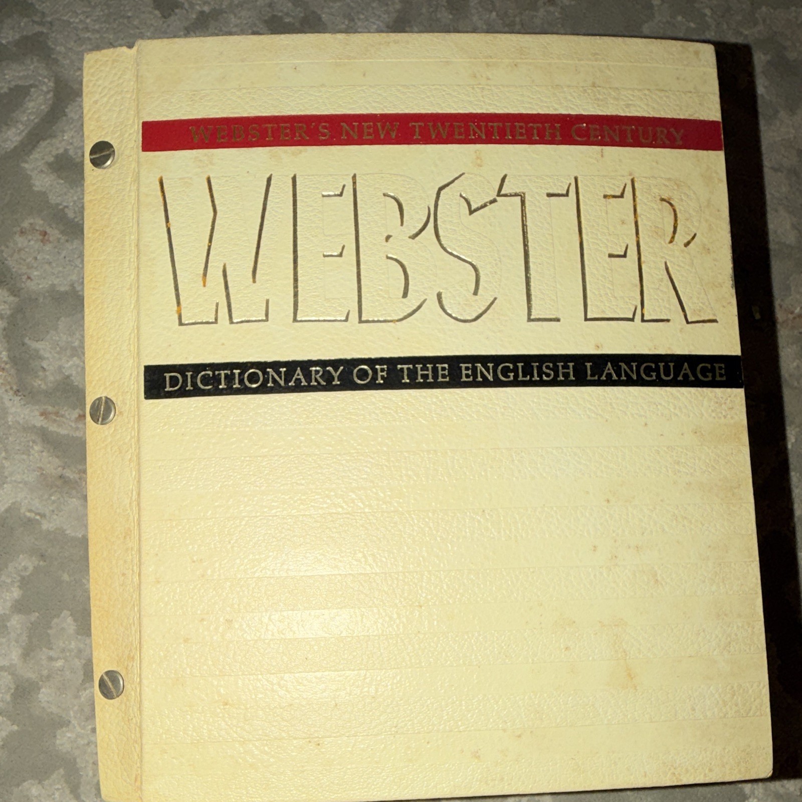 Webster’s New Twentieth Century Dictionary Unabridged 2nd Ed 1969 HC Illus