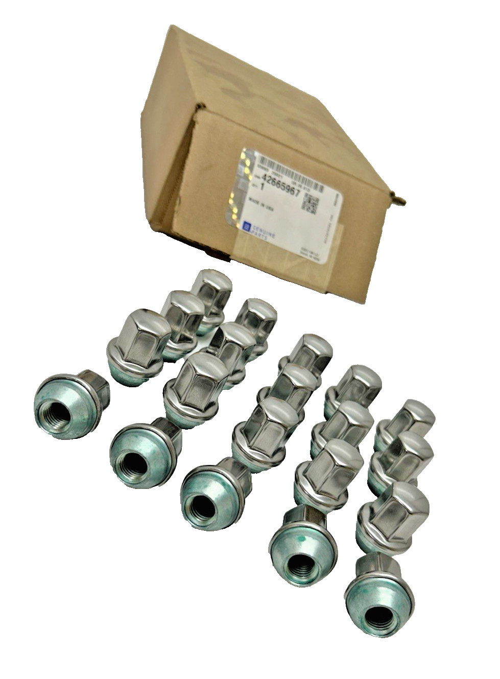42665967 GM Stainless Steel 20pc Wheel Lug Nut Set 2016-2025 Malibu Trailblazer