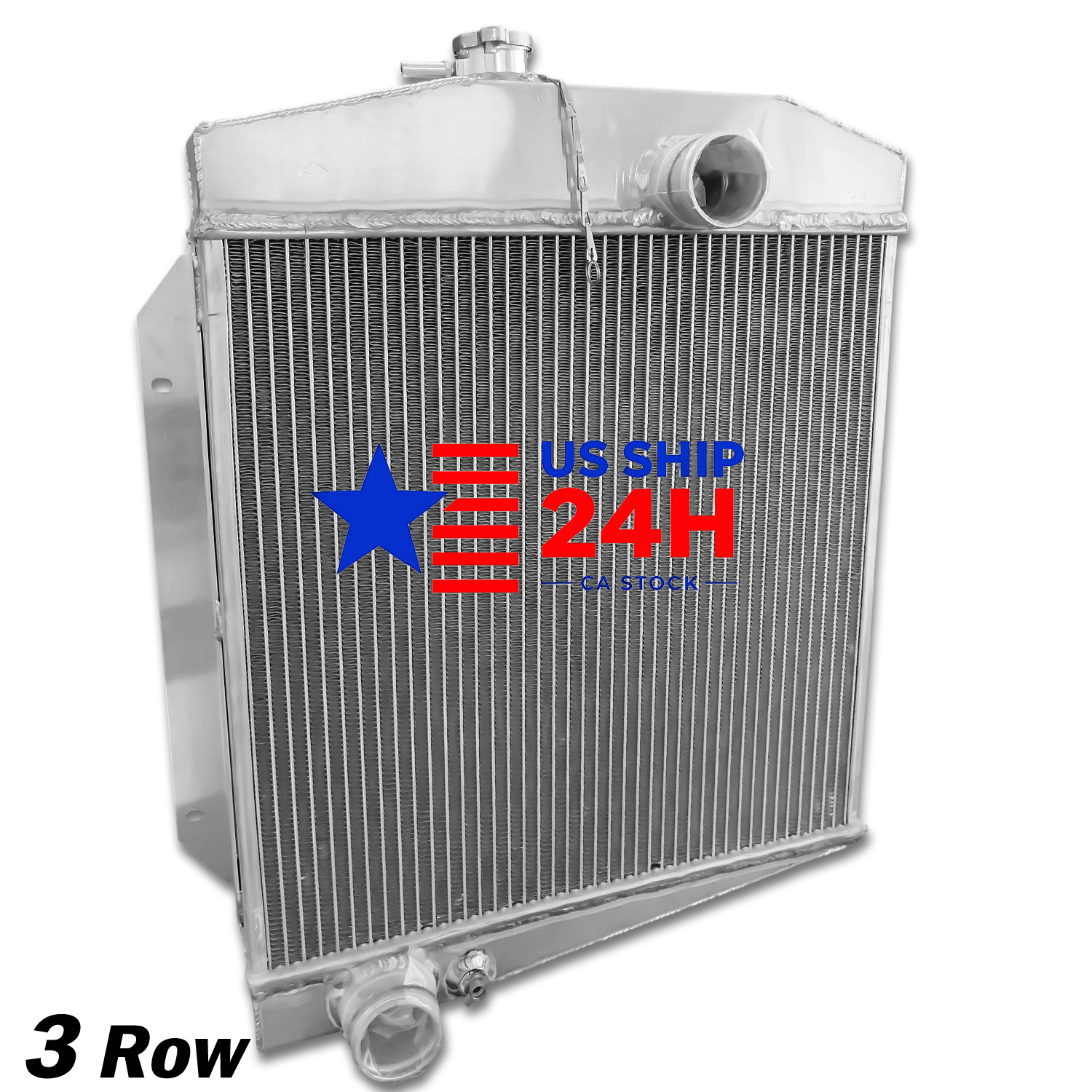 For 1961-1971 International Harvester Scout 2.5L 3.2L MT 3Row Radiator Aluminum