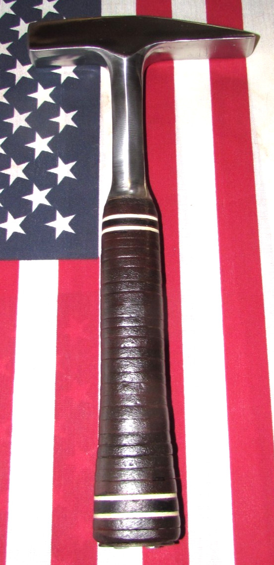 Vintage 1965 Malco 18 oz. Sheet Metal Hammer w/Original Leather Handle (Estwing)