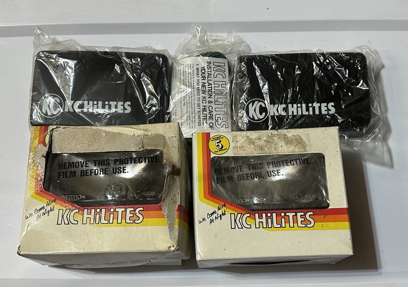 KC HiLiTES Competition OffRoad Driving Lights 1734 Quartz Halogen Pair Set NOS KC HiLiTES Competition OffRoad Driving Lights 1734 Quartz Halogen Pair Set NOS