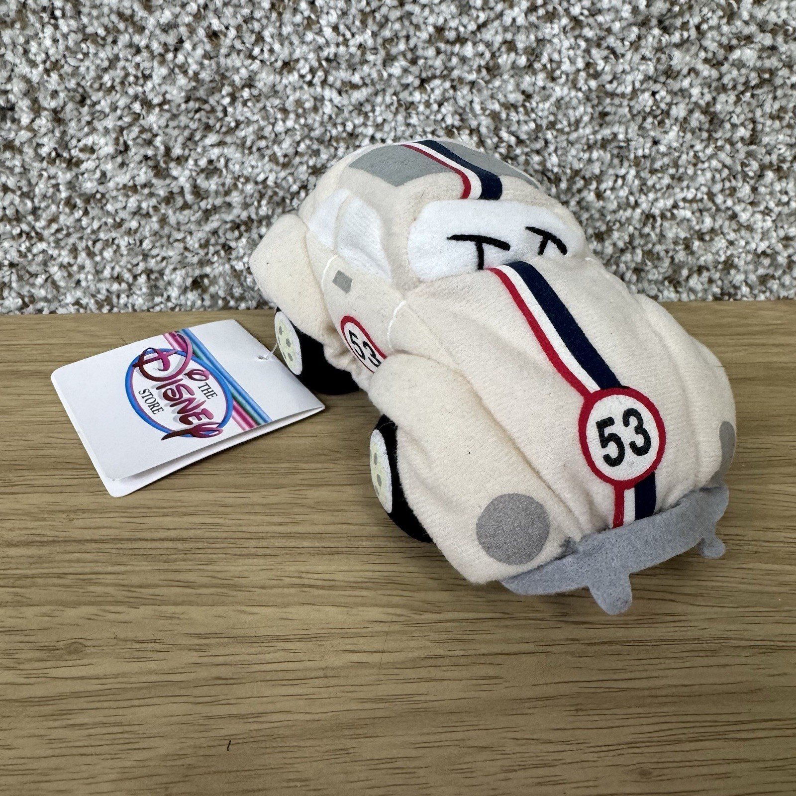 Herbie The Love Bug Disney Store Mini Bean Bag 6” Plush New With Tags