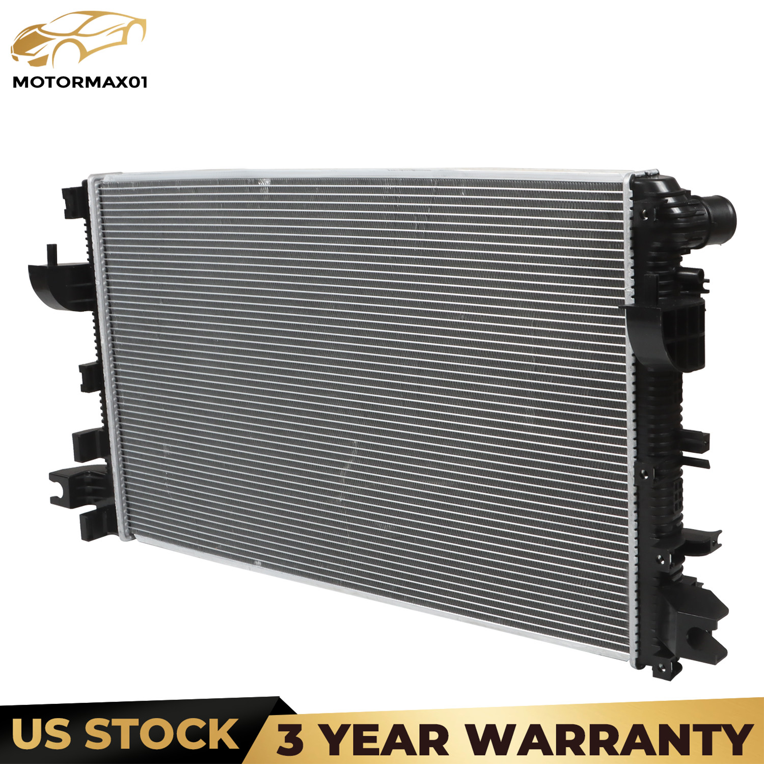 Aluminum Core Radiator W/O Oil Cooler For 2019-24 RAM 2500 3500 6.7L L6 Diesel