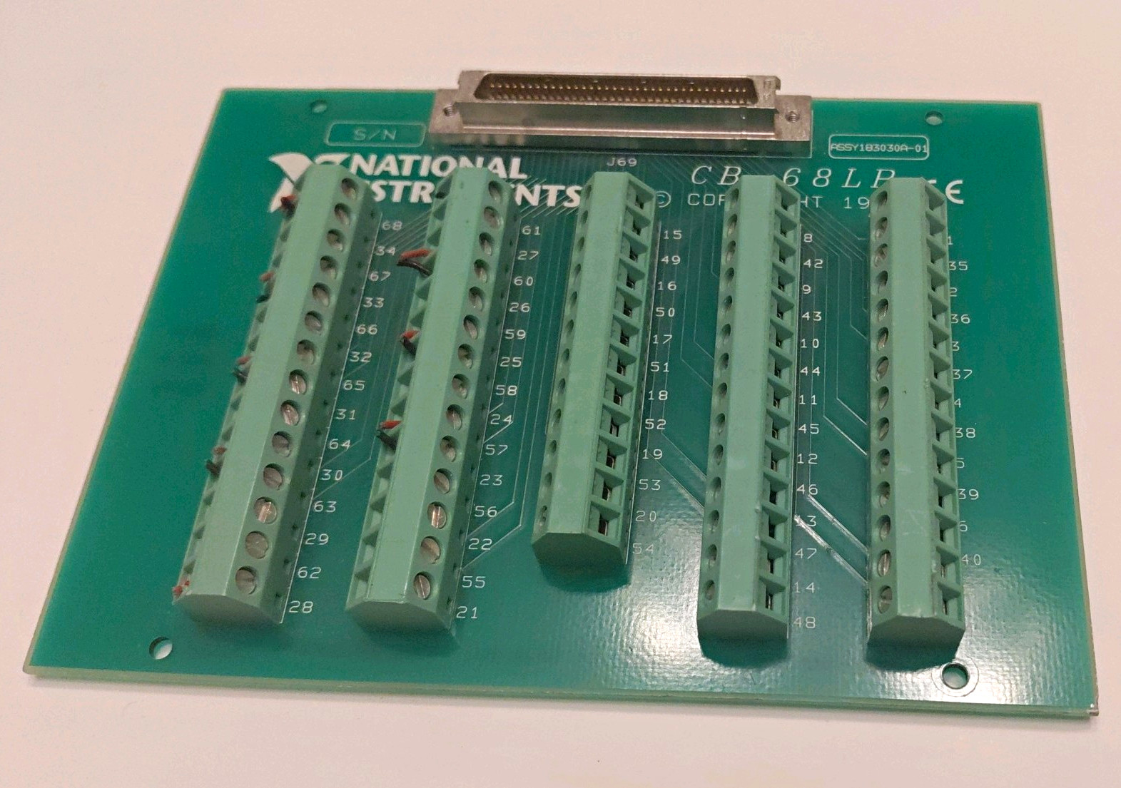 Vintage National Instruments CB-68LP  Breakout Board