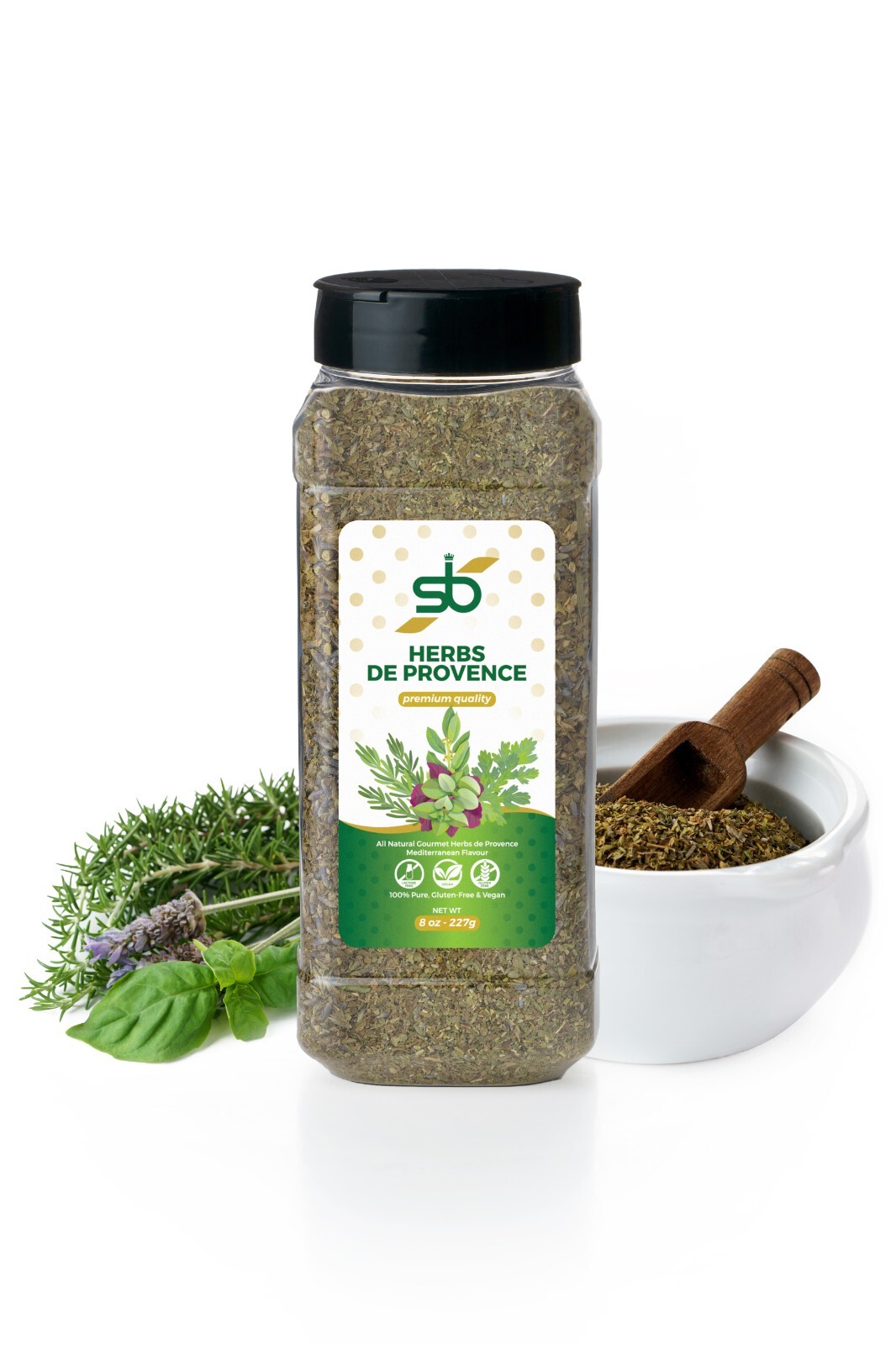 S-B SPICES Herbs De Provence Seasoning (8oz Bottle), Premium Quality Herbs S-B SPICES Herbs De Provence Seasoning (8oz Bottle), Premium Quality Herbs