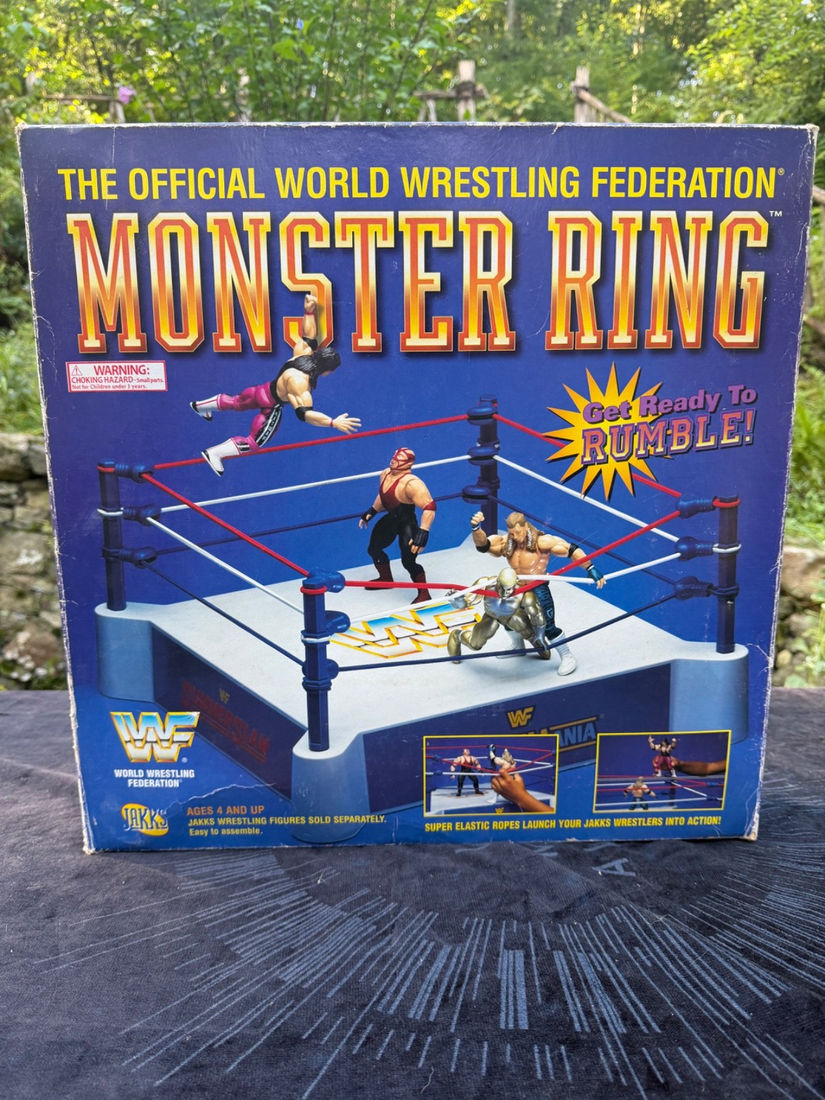 Vtg WWF Monster Ring World Wrestling Federation 1996 Jakks HTF SEALED Vtg WWF Monster Ring World Wrestling Federation 1996 Jakks HTF SEALED