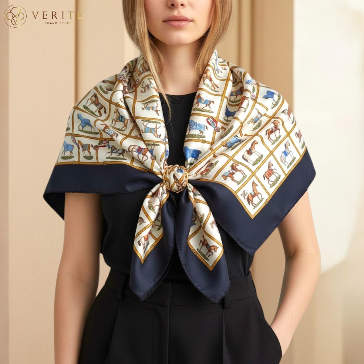RARE VINTAGE HERMES Silk Scarf \