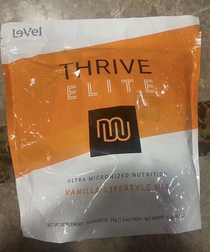 Le-vel Thrive - Elite Vanilla Protein 16 Packets - New - Ships Fast Le-vel Thrive - Elite Vanilla Protein 16 Packets - New - Ships Fast