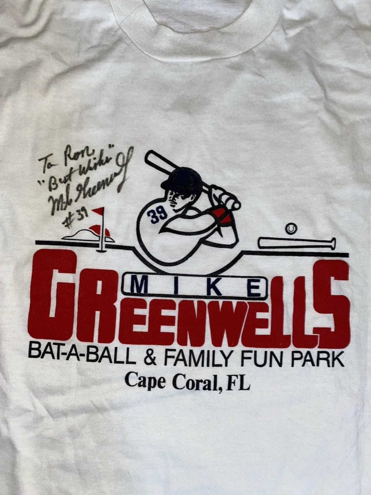 Vintage Screen Stars MIKE GREENWELL  White Unisex ALl size shirt