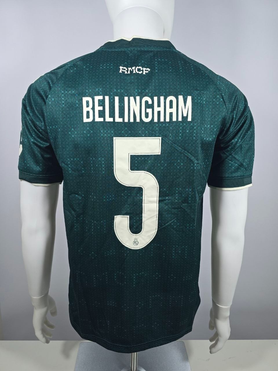 Real Madrid Away Bellingham #5 Fan Version Soccer Jersey 2026/27 Football Green Real Madrid Away Bellingham #5 Fan Version Soccer Jersey 2026/27 Football Green
