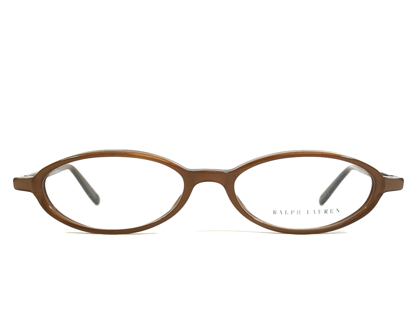 Vintage Ralph Lauren Eyeglasses Frames RL649 K6W Shiny Brown Oval 49-16-140