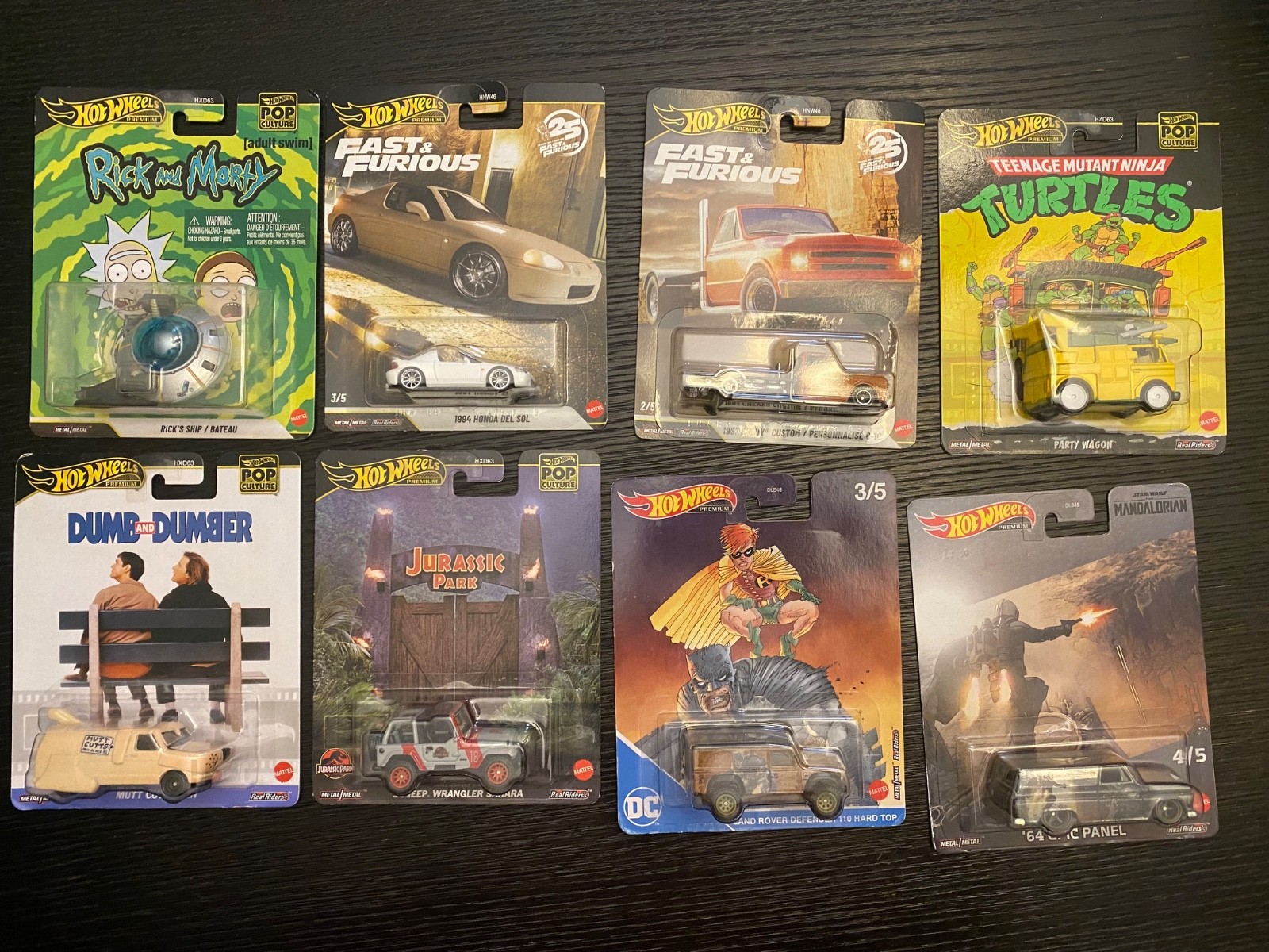 premium hot wheels lot 8pc