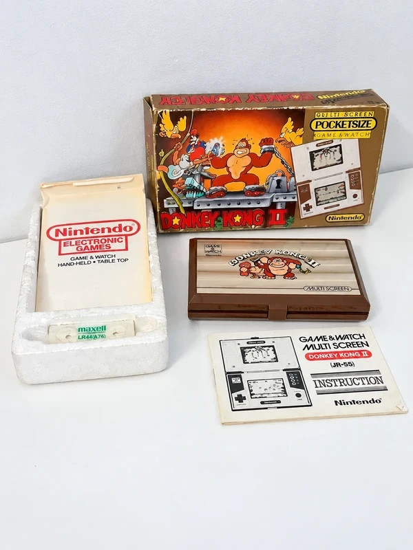 Nintendo Game & Watch Donkey Kong 2 II JR-55 Multi Screen VTG Game w/Box Manual Nintendo Game & Watch Donkey Kong 2 II JR-55 Multi Screen VTG Game w/Box Manual