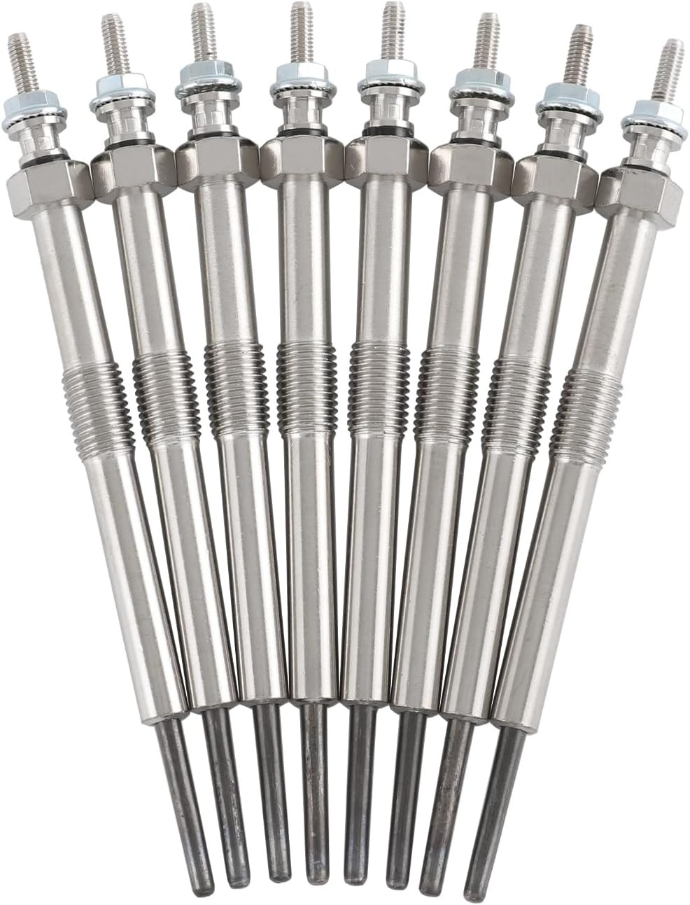 8Pcs Diesel Glow Plugs 9G Compatible with Chevy GMC 6.6L 2006-2016 Silverado 250