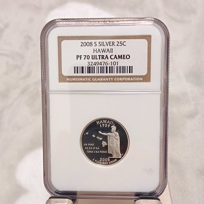 2008-S Silver State Quarter Hawaii 25C Proof NGC PF70 Ultra Cameo KM 3249476-101 2008-S Silver State Quarter Hawaii 25C Proof NGC PF70 Ultra Cameo KM 3249476-101