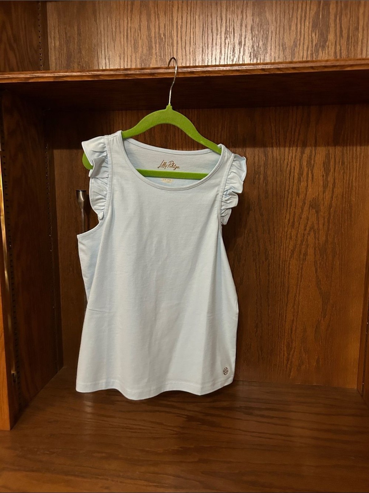 Lilly Pulitzer girls mini Braxton tank in hydra blue size Large