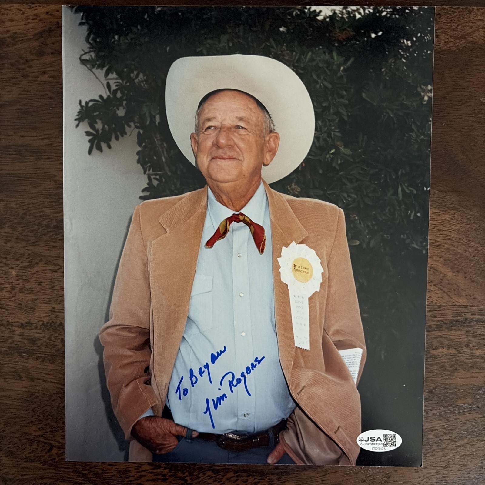 Jimmy “Jim” Rogers AUTOGRAPHED Signed 8 x 10 Photo HOPALONG CASSADY JSA Cert