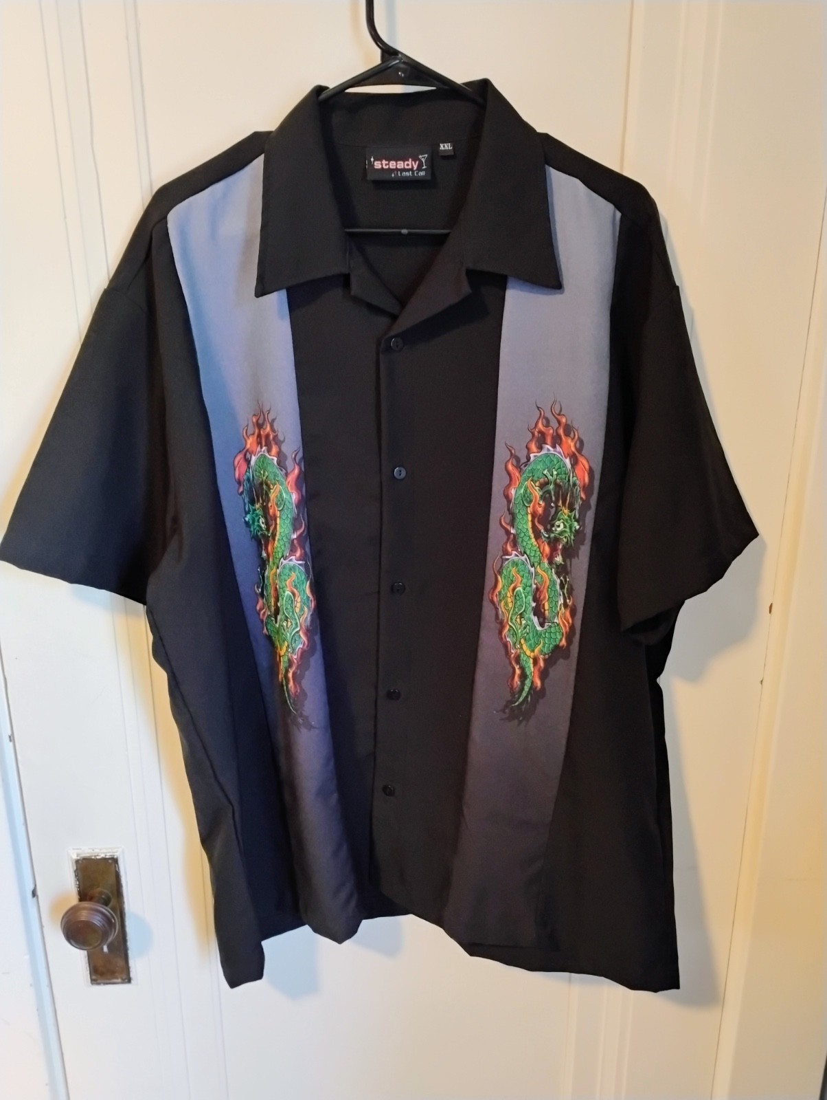 Steady Last Call Button Down Shirt  Mens XXL