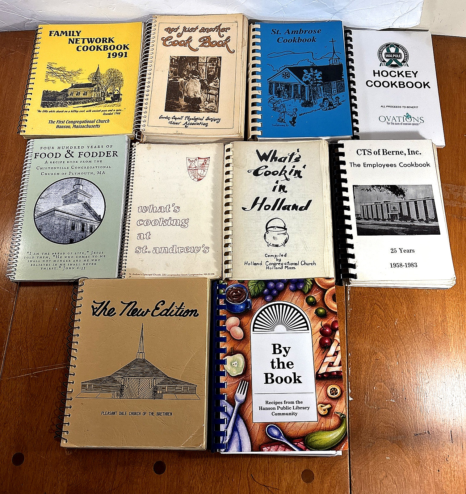 New England Cookbooks Lot 10 Comb Spiral Bound Church Regional Community Recipe New England Cookbooks Lot 10 Comb Spiral Bound Church Regional Community Recipe