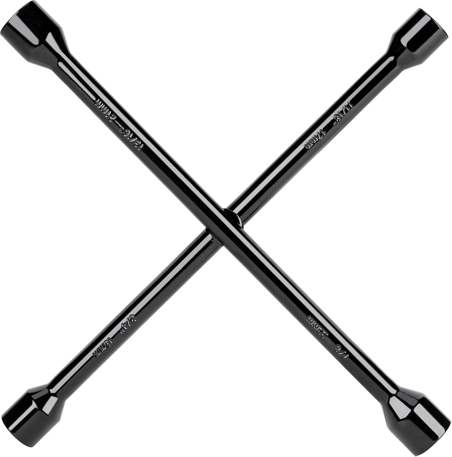 CARTMAN 14 Inch Heavy Duty 4 Way Universal Cross Lug Wrench Tire Iron CARTMAN 14 Inch Heavy Duty 4 Way Universal Cross Lug Wrench Tire Iron