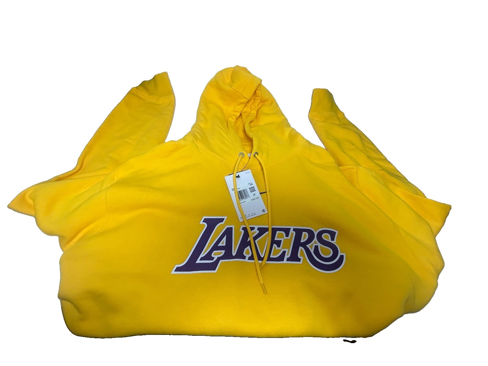 Nike NBA official LA lakers pullover fleece yellow hoodie men’s size XXL NEW Nike NBA official LA lakers pullover fleece yellow hoodie men’s size XXL NEW