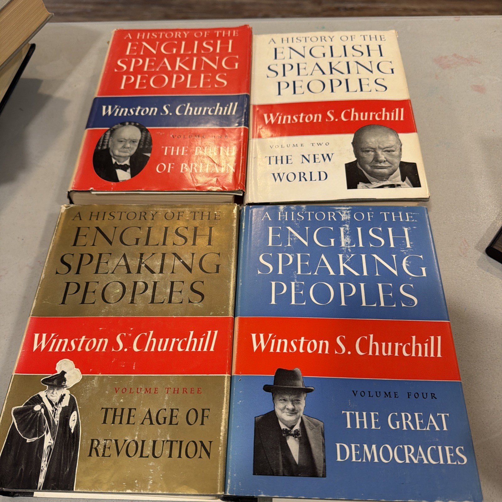 Winston Churchill A History of the English Speaking Peoples Set 4 1st Ed HCDJ Winston Churchill A History of the English Speaking Peoples Set 4 1st Ed HCDJ