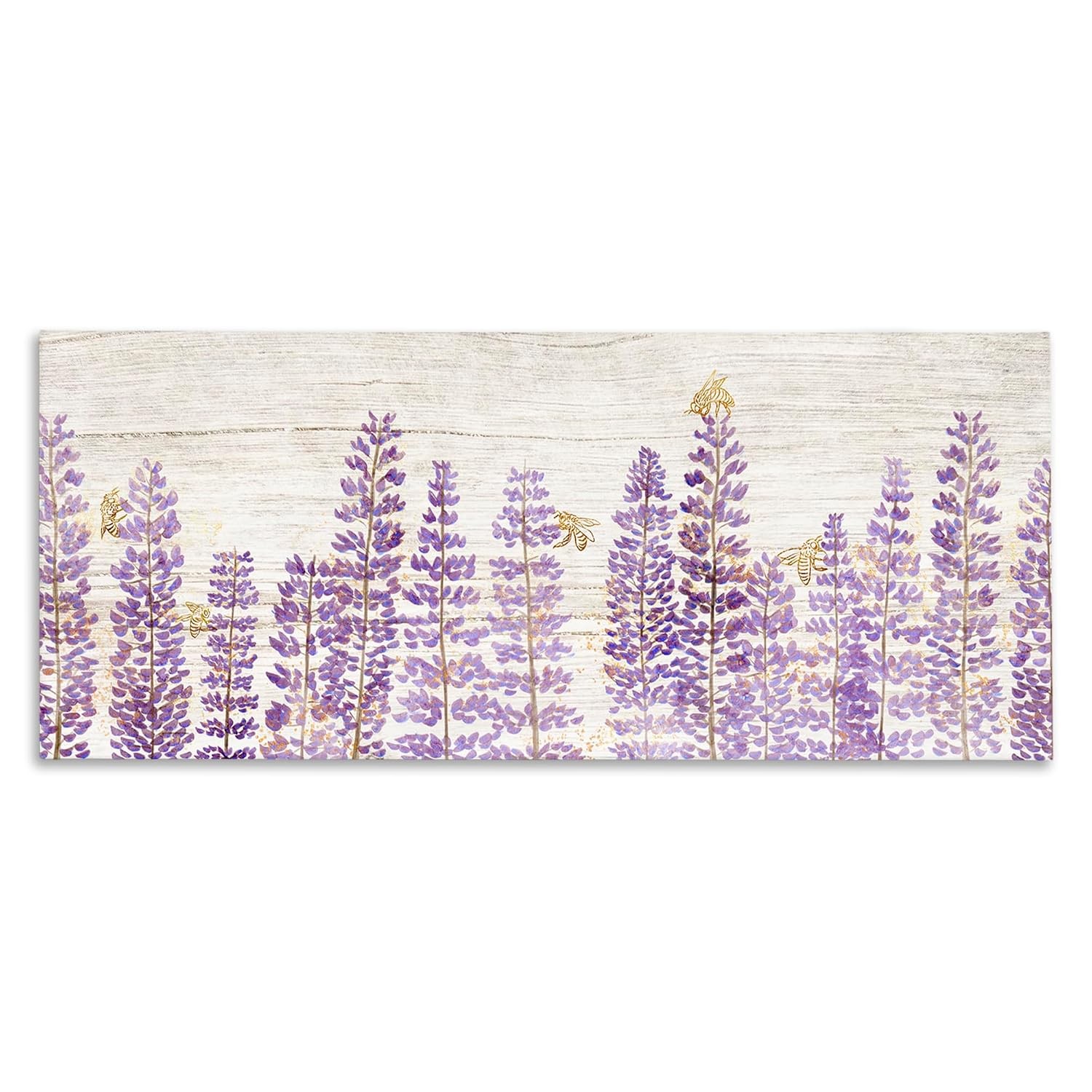 Stupell Industries \'Rustic Purple Lilacs & Bees\'| Canvas Art
