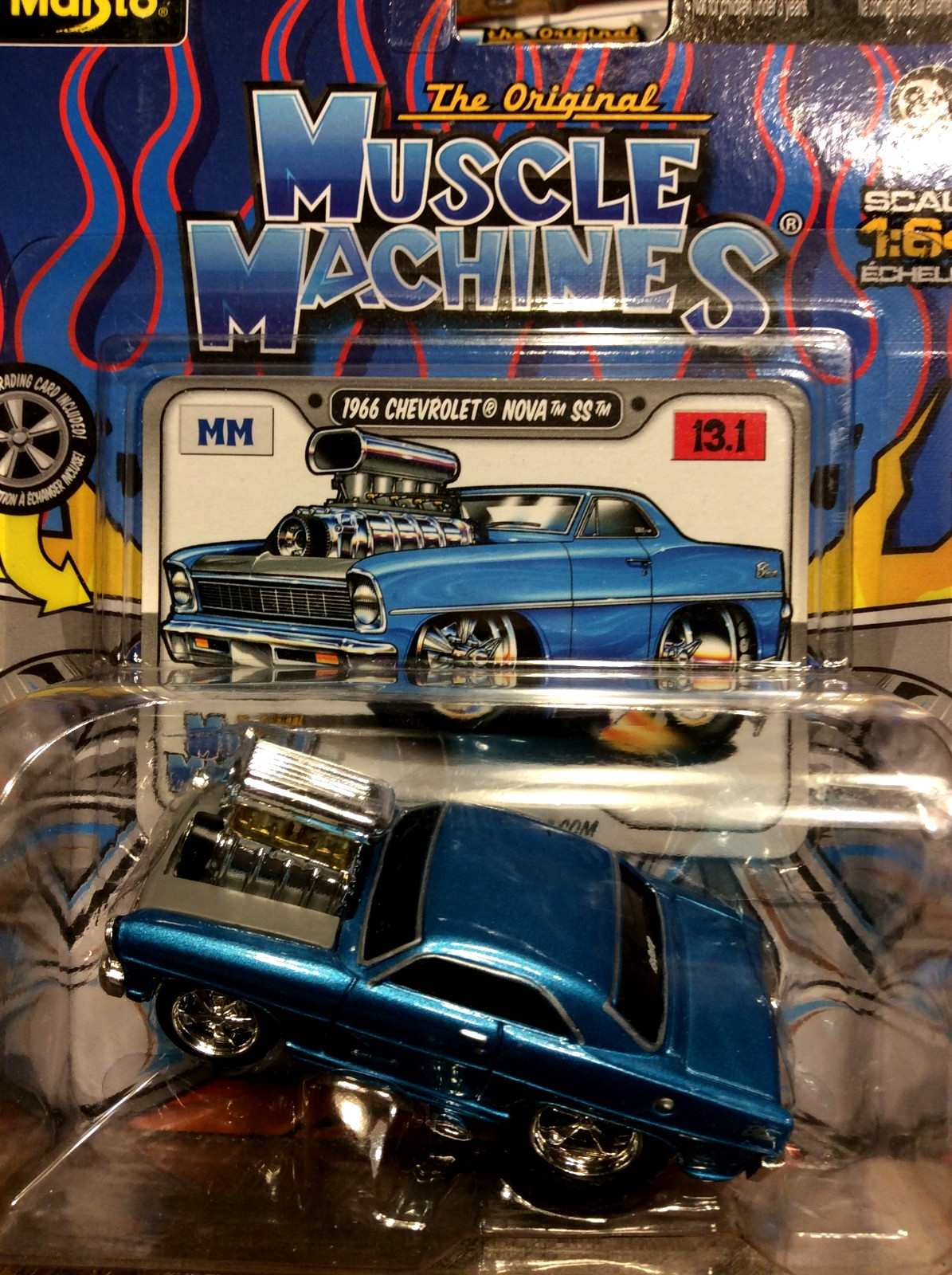 The Original Muscle Machines 1966 Chevrolet Nova SS Diecast Car 1:64 Maisto The Original Muscle Machines 1966 Chevrolet Nova SS Diecast Car 1:64 Maisto