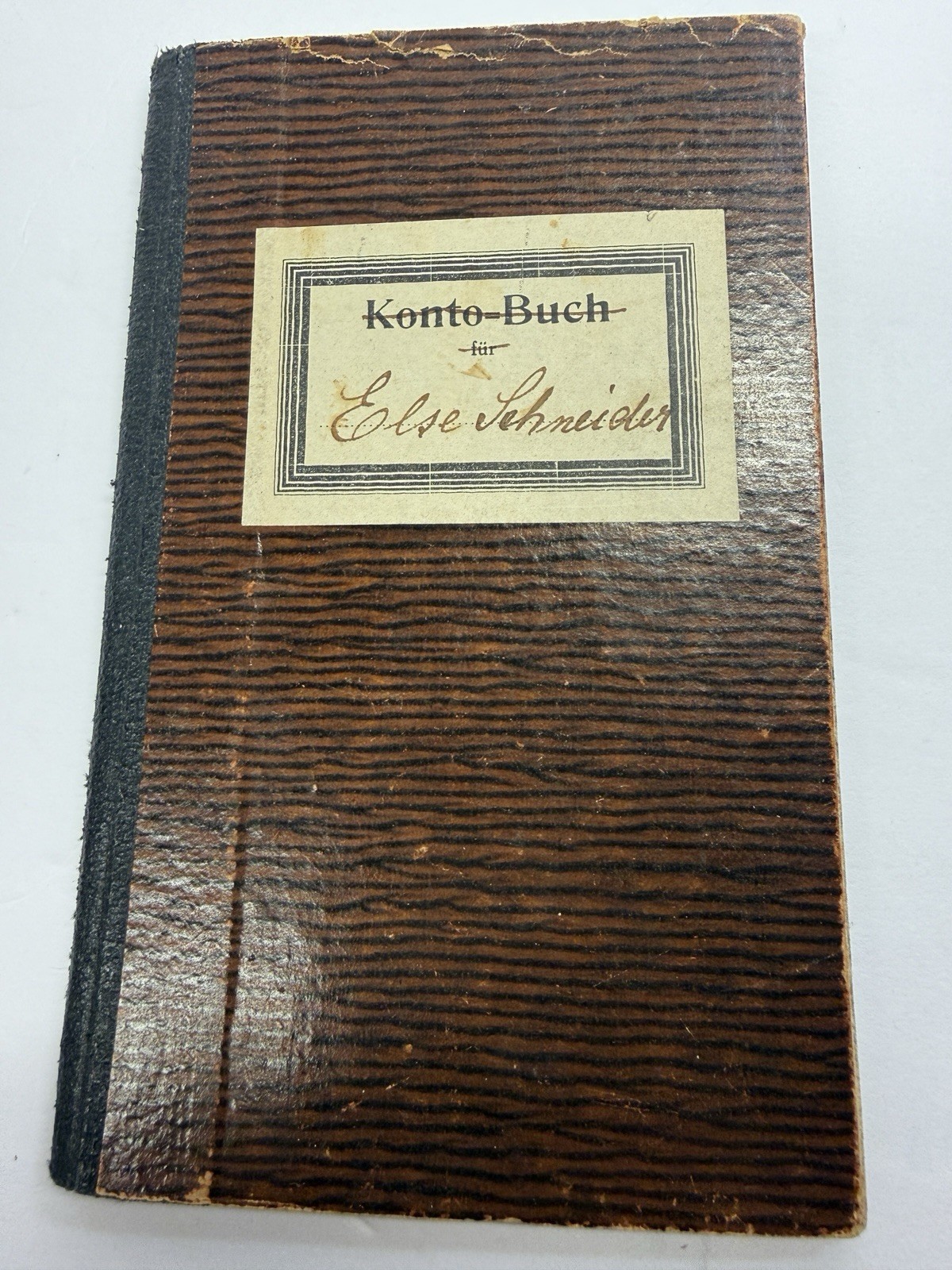 Antique German Kurrent Handwritten Notebook Else Schneider c1900 36 Pages