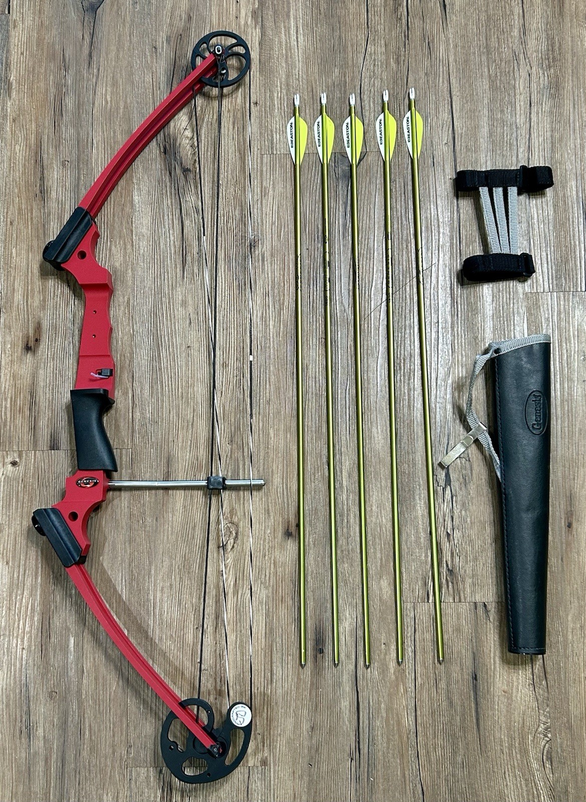 Mathews Genesis Original Compound Bow W/ Kit- Red - RH Mathews Genesis Original Compound Bow W/ Kit- Red - RH
