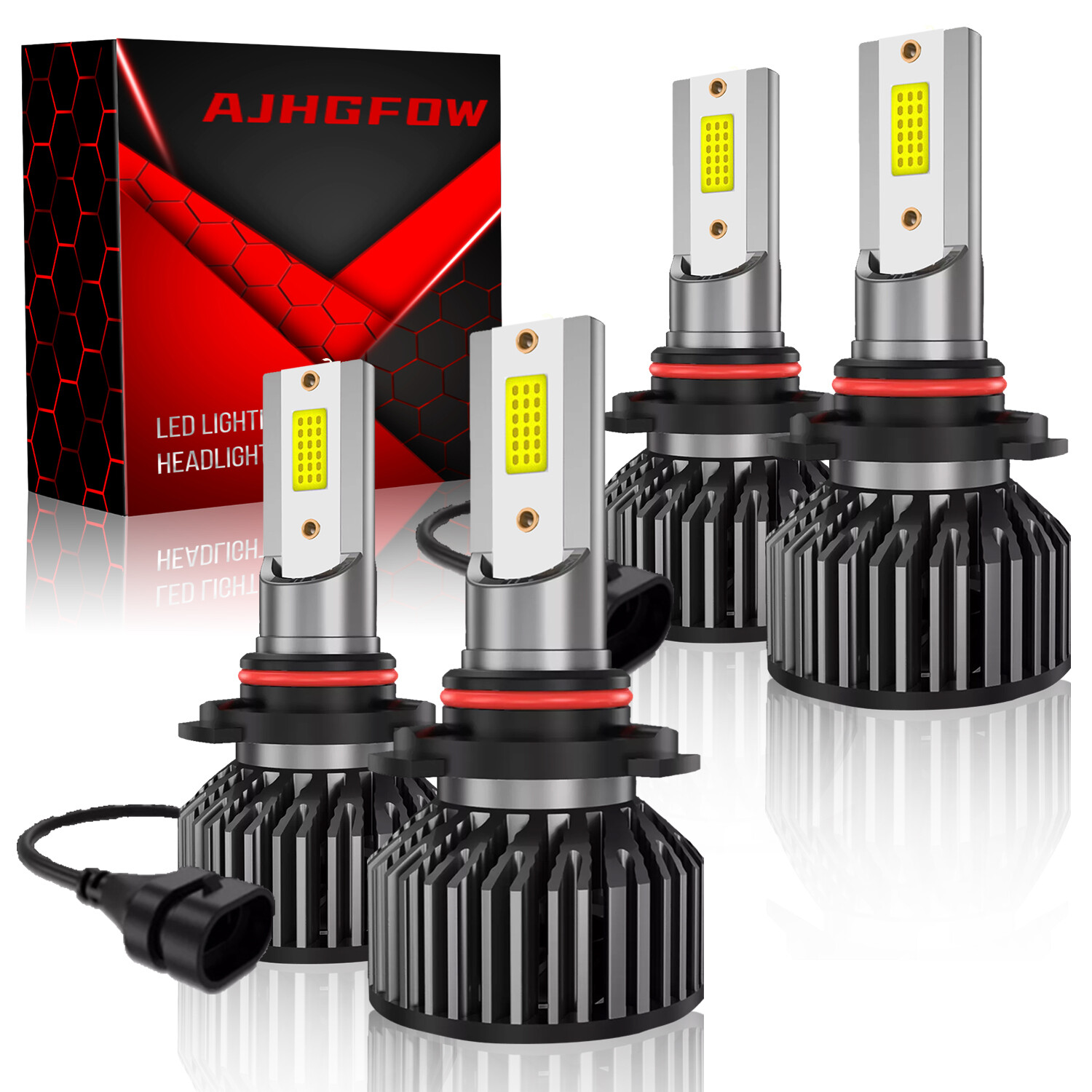 9006 + 9005 10000K Bombillas LED Focos Para coche Faro de luz Para coche Blanco