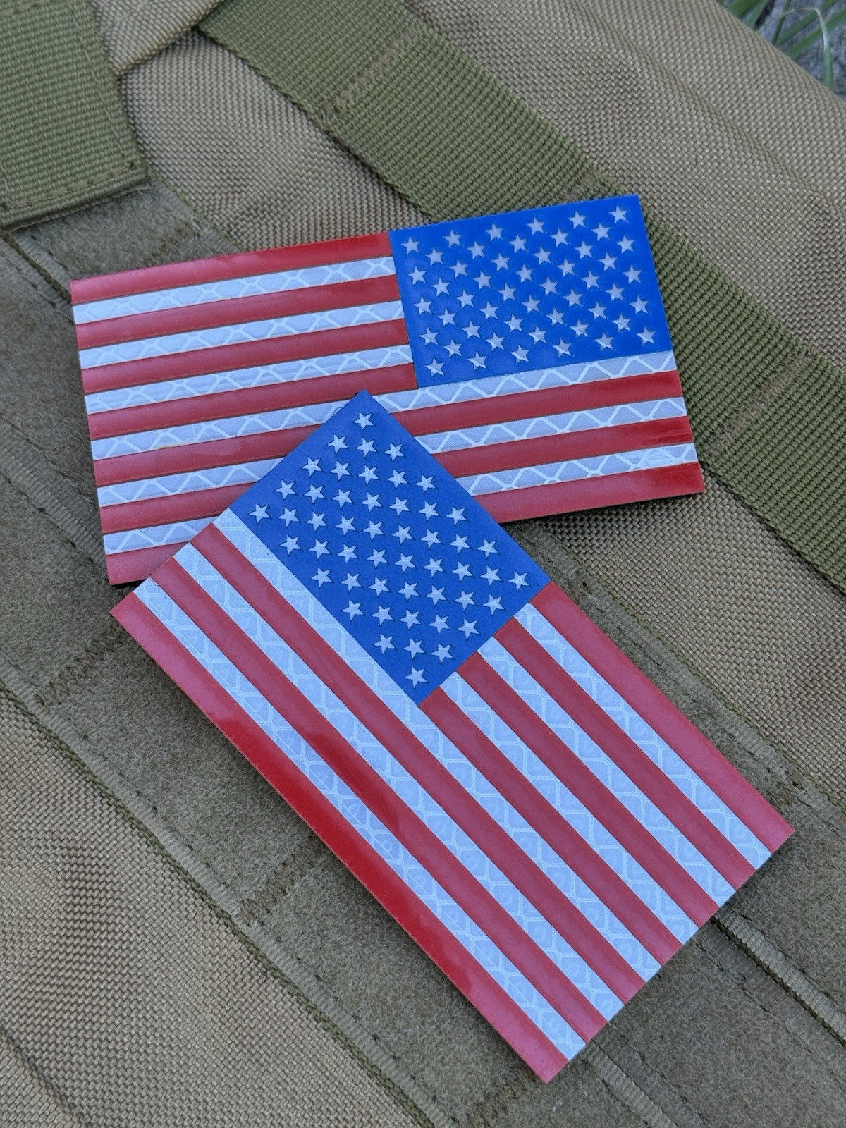 IR American Flag America USA Military Combat Tactical patch 3.5” Set USA