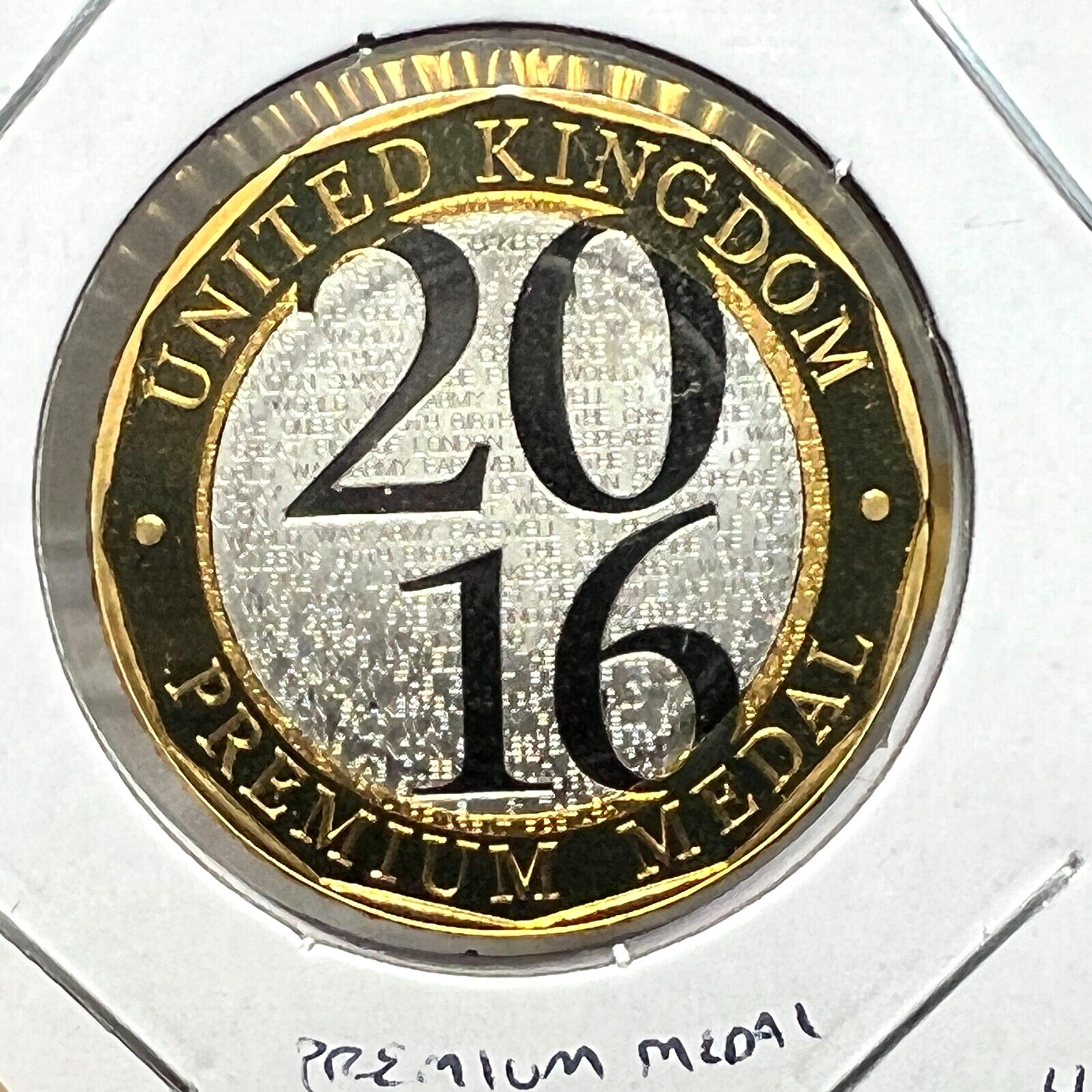 2016 GREAT BRITAIN PROOF PREMIUM MEDAL GEM  BRILLIANT UNCIRCULATED