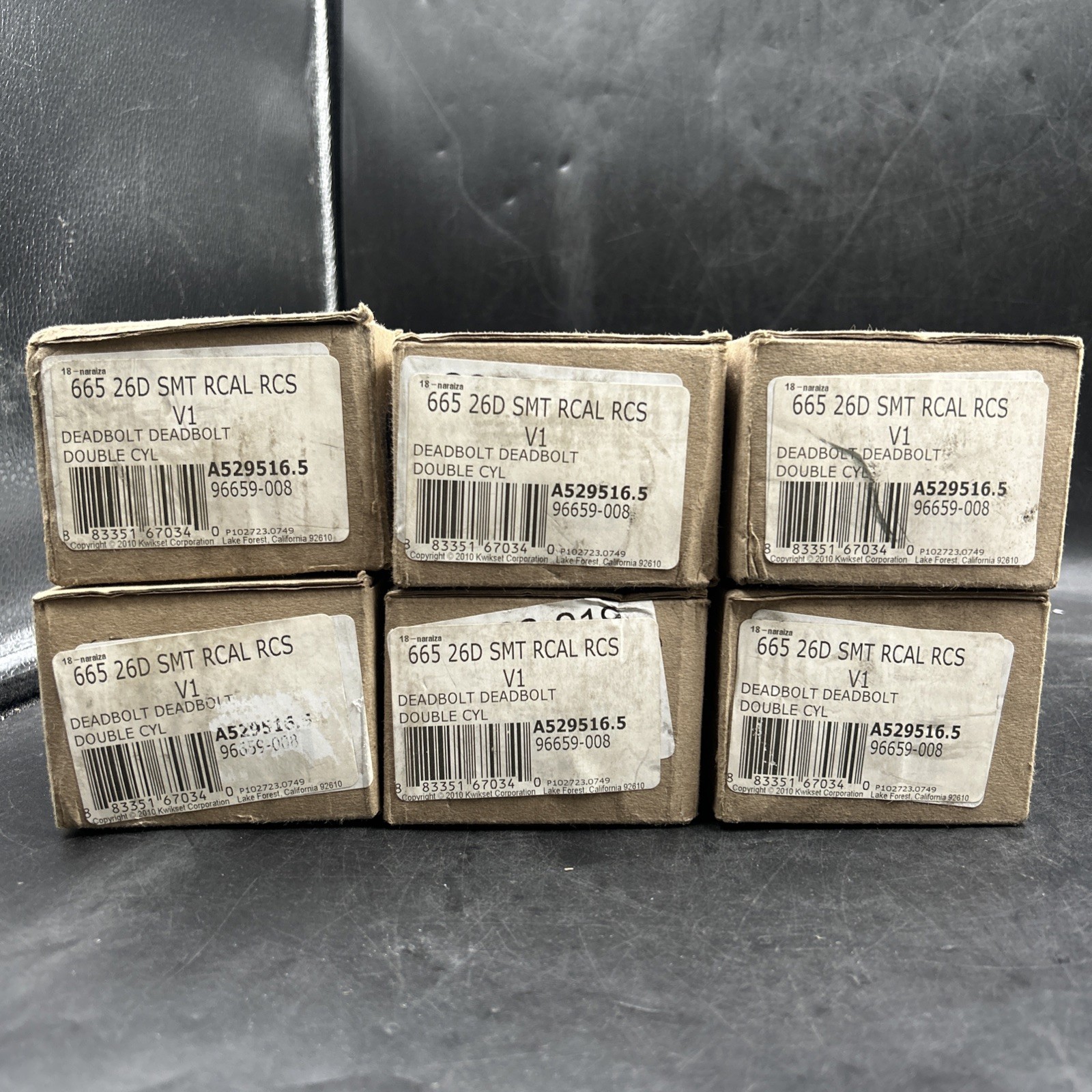 6X Lot Kwikset 665 26D SMT RCAL RCS V1 Deadbolt Double Cylinder