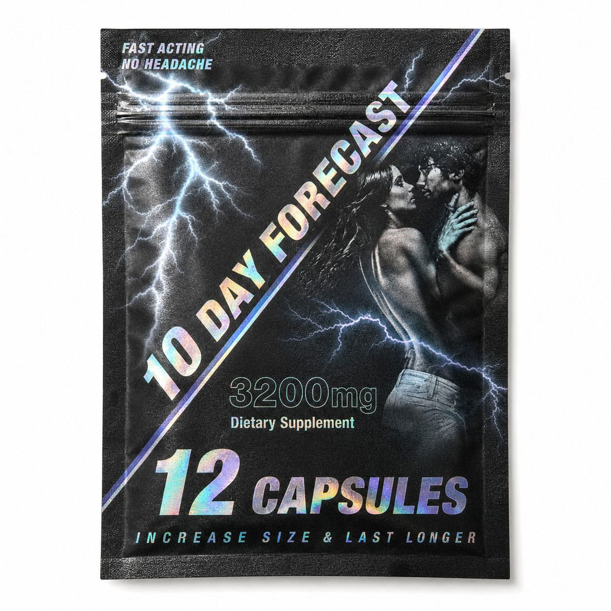 10 Day Forecast 3200mg Dietary Supplement 12 Capsules 1 Sealed Pouch