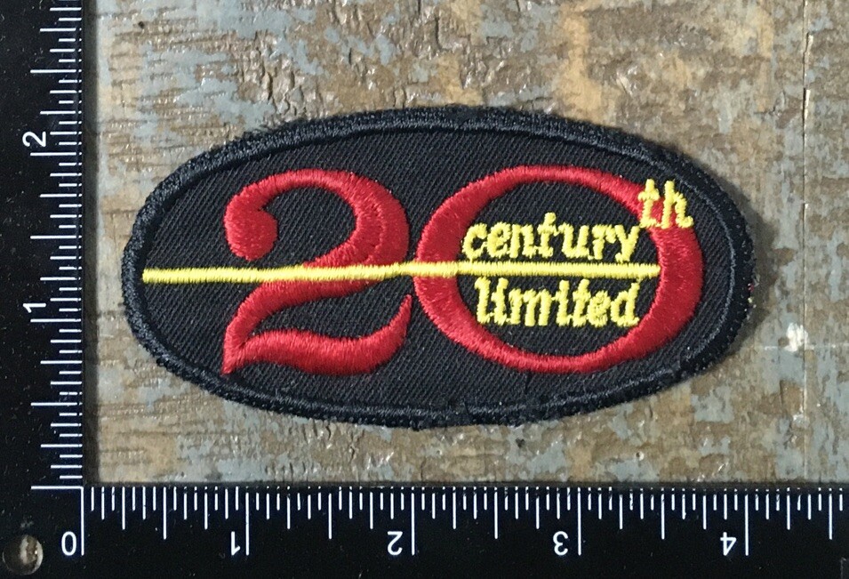 Vintage 20TH CENTURY LIMITED Railroad Train Railway Embroidered Sew-On Patch