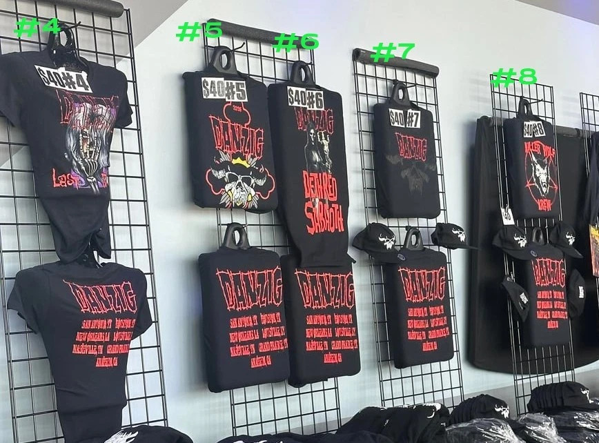 Danzig Concert Tour 2026 merch reprint