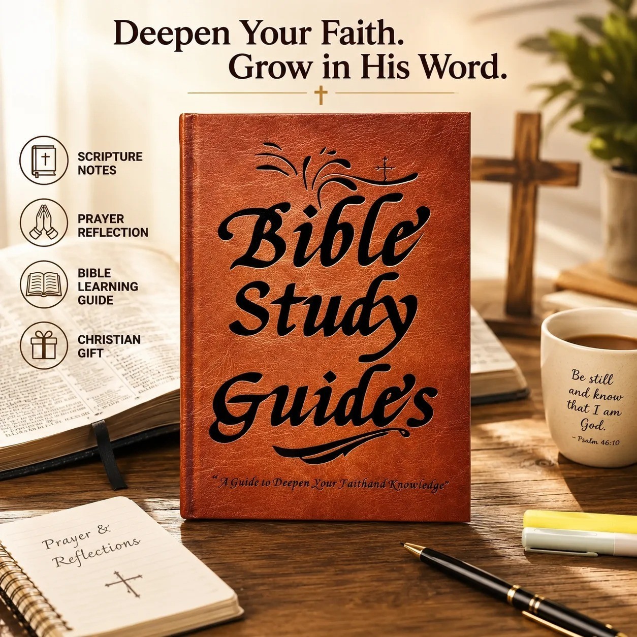 66-Page Bible Study Guide, Daily Devotional Journal,Study Notebook Based Plann 66-Page Bible Study Guide, Daily Devotional Journal,Study Notebook Based Plann