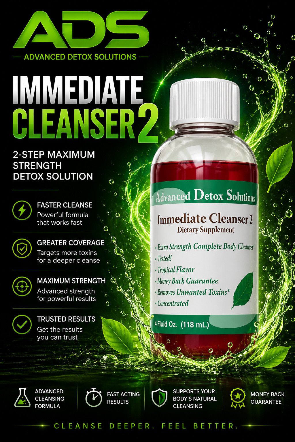 Advanced Detox Solutions Immediate Cleanser 2