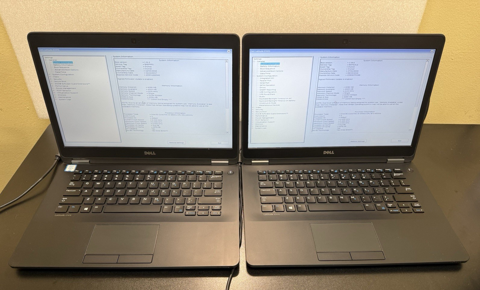 Lot of 4 Dell Latitude E7470 14 Lot of 4 Dell Latitude E7470 14