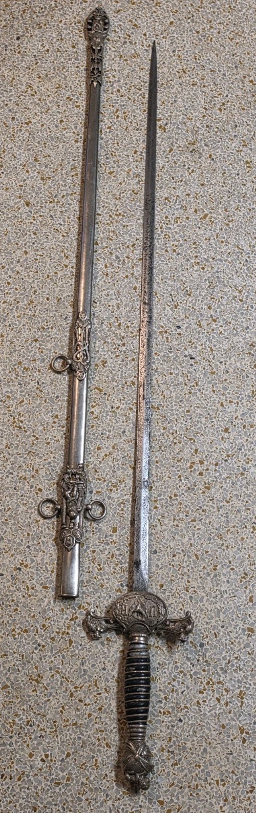 Antique KNIGHTS OF PYTHIAS Uniform Rank FCB Victorian Ceremonial Sword Antique KNIGHTS OF PYTHIAS Uniform Rank FCB Victorian Ceremonial Sword