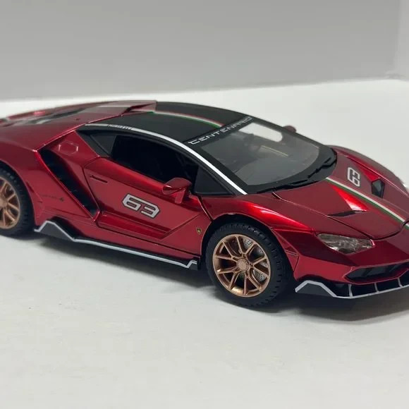 1:24 Lamborghini Centenario Diecast With Headlight & Taillight LED Red 1:24 Lamborghini Centenario Diecast With Headlight & Taillight LED Red
