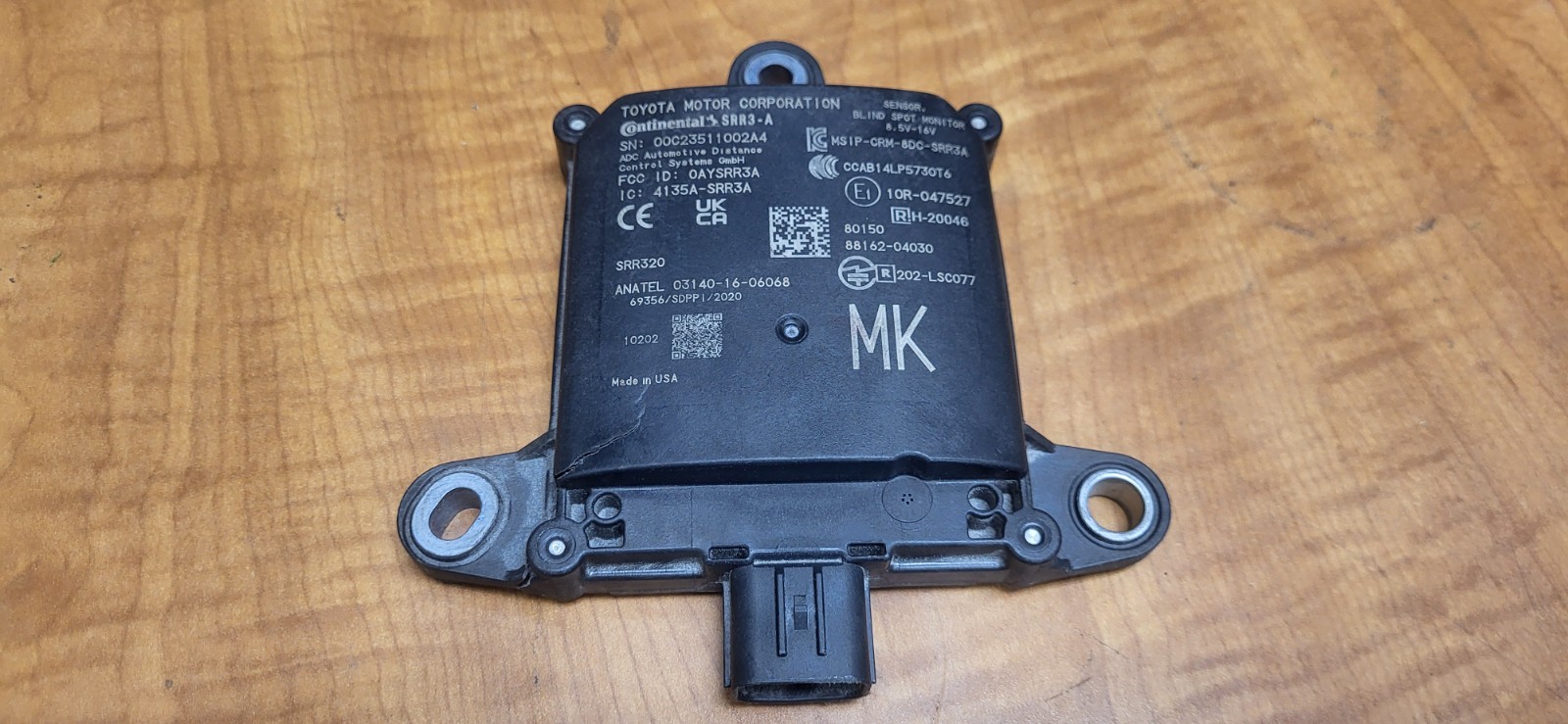 2016-2023 TOYOTA TACOMA BLIND SPOT RADAR MODULE OEM 88162-04030 (DAMAGED) *PN347